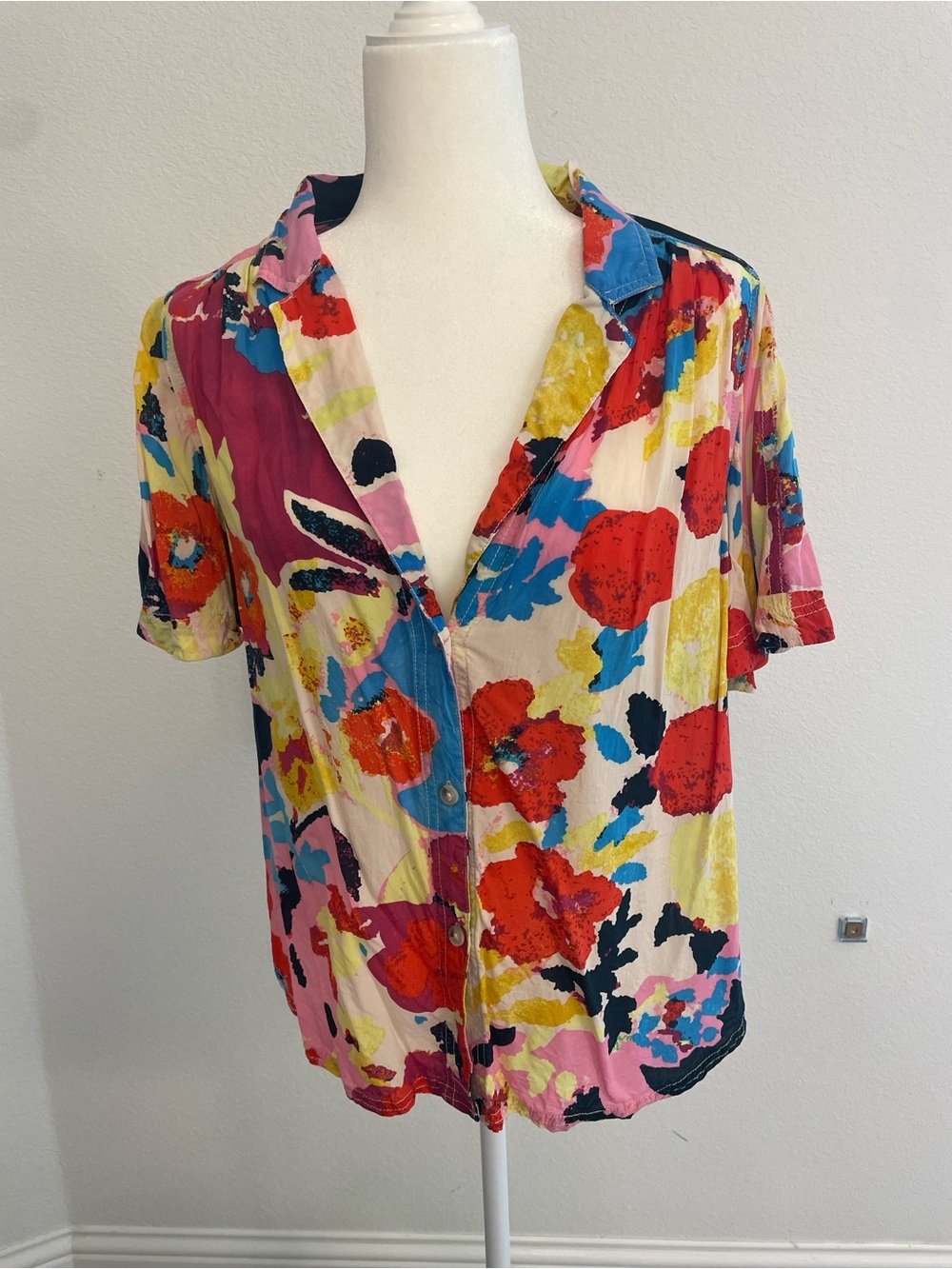 We The Free Multicolor Floral Button-Down Shirt - Picture 2 of 8